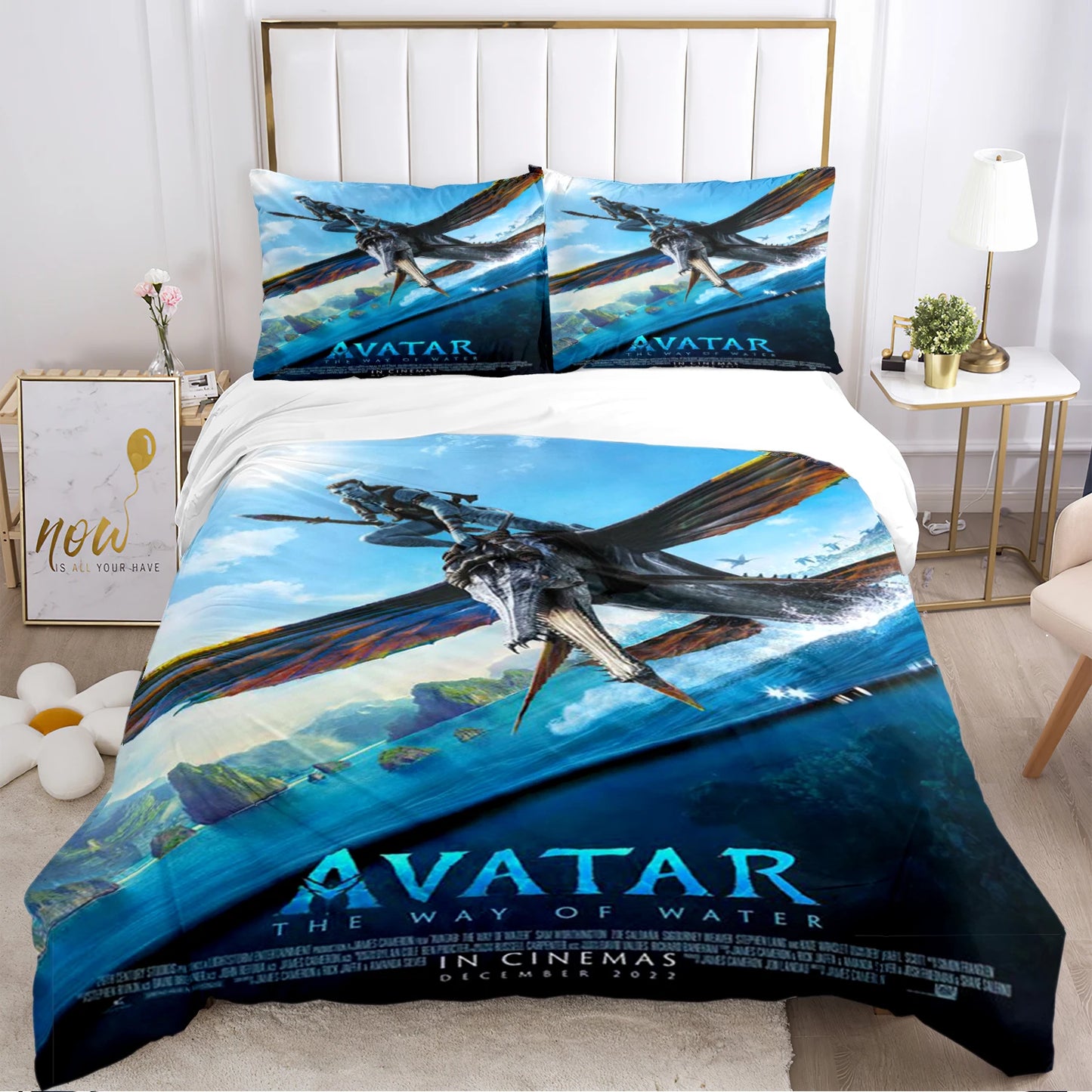 A-Avatar Movie Pattern All Season Duvet Cover Bedding Comforter sets Soft Quilt Cover and Pillowcases Single/Double/Queen/King