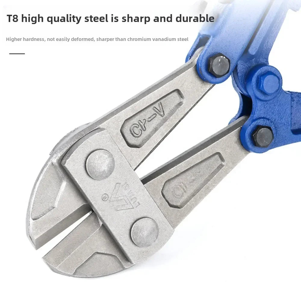14/18 Inches Bolt Cutters Wire Cutting Pliers Multifunction Flat Nose Cut Steel Cables Clippers Heavy Duty Hand Tool