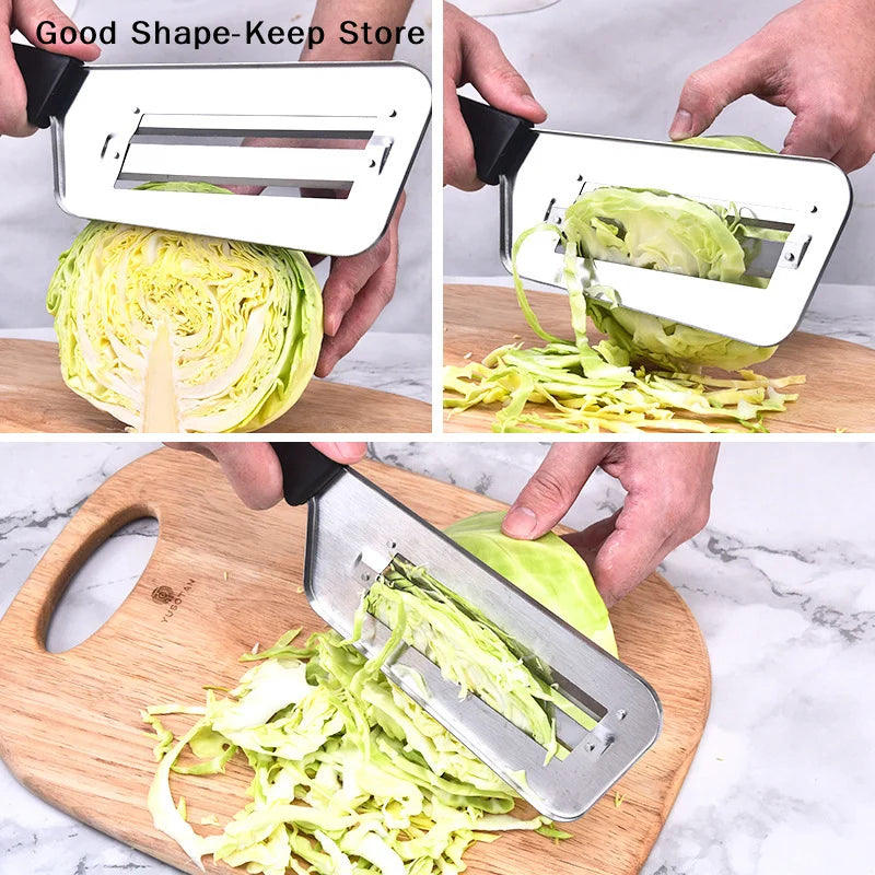 Stainless Steel Cabbage Slicer Multi-functional Cabbage Slicer With Handle Suitable For Slicing Cabbage And Vegetables