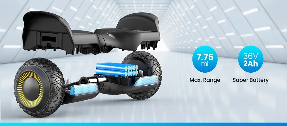 Kids All Terrain Self Balancing Hoverboard With Bluetooth Speaker