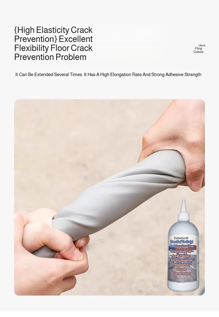 Waterproof Adhesive Leak Repair Concrete Crack Filler - Quick Setting High Strength Sealant for Roof Wall Floor Pool Leakage Fix
