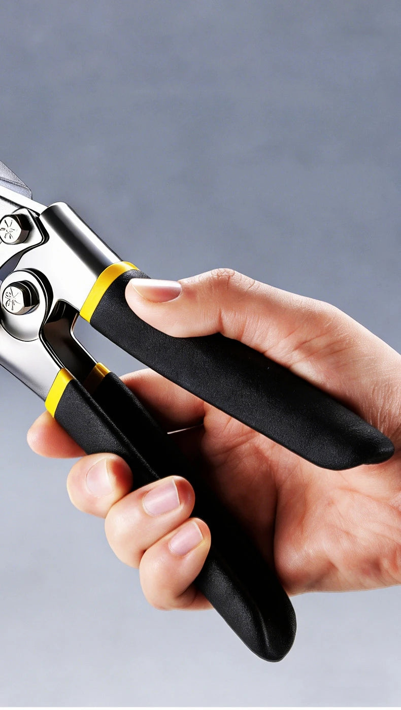 Hand Seamer, Straight Jaw Sheet Metal Bender Tools, Sheet Metal Seamer Form Edge Seamer Seaming Plier with Ergonomic Handle,