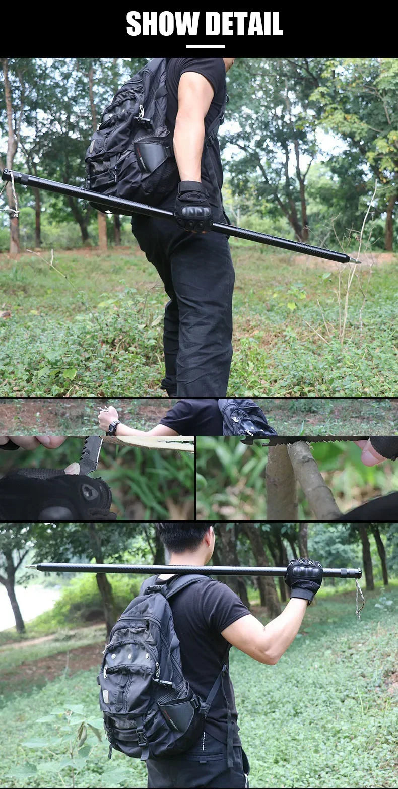 CEOI GWOK Walking Stick Set Adjustable Height Walking Cane Essential Gear Multi-functional Hiking Stick Premium Trekking Poles