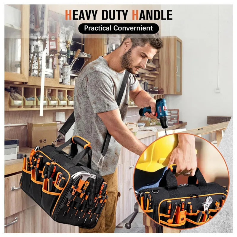 DGEV Tool Tote, Tool Bag Organizer, Electrician Tool Bag,  Tool Bag, Tool Caddy, Tool Bags for Electricians