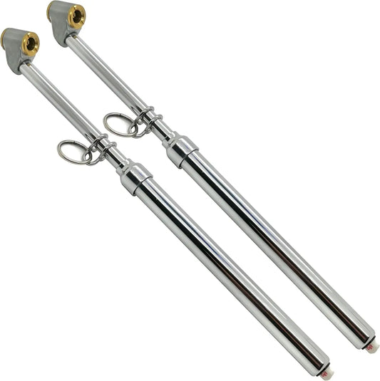 Heavy Duty 10-150 PSI Truck Tire Pressure Gauge for Tractor Trailer, RV, Dually & Car - 2 Gauges