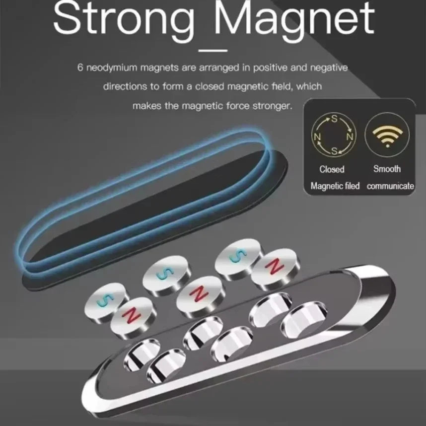 Mini Car Magnetic Phone Holder Stand Portable Universal Bracket Navigation Air Vent Mount for iPhone 16 -12 Samsung S25 Xiaomi