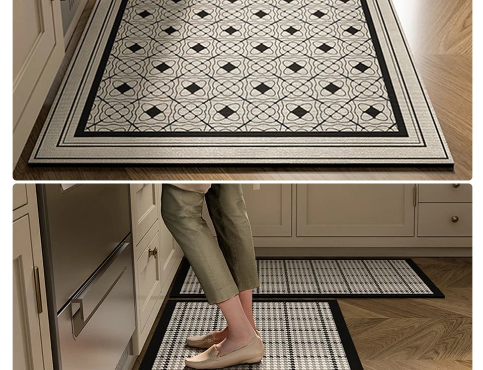 Kitchen Floor Mat Absorbent Non-slip Carpet Diatom Mud Long Foot Mats Minimalist Style Home Decoration Rug for Bathroom 주방 카펫