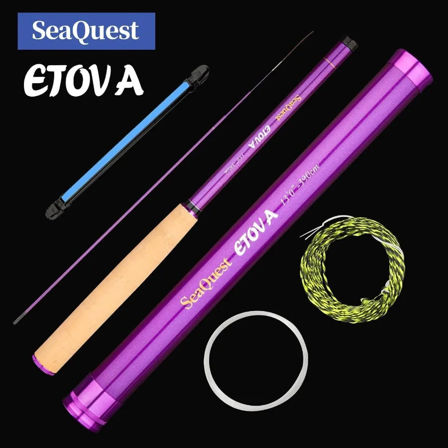 Tenkara Fishing Rod for River and Stream Angling with UltraLightweight Design and High Sensitivity Action for En