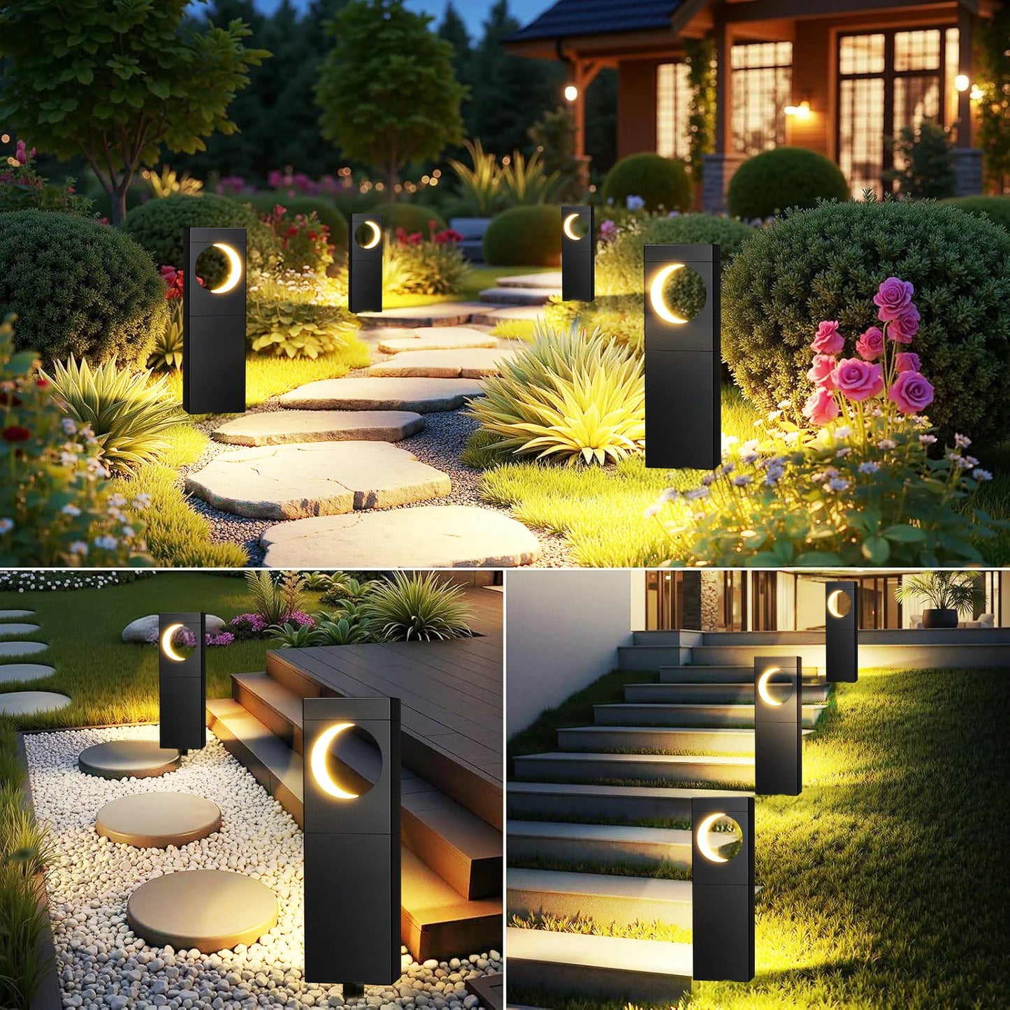 4/6Pack Super Bright Solar Lights for Outdoor Decor