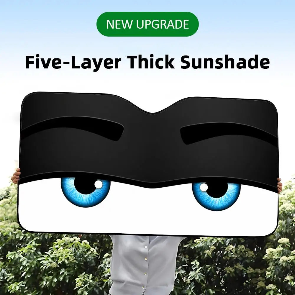 Fatigue Eye Sun Visor Reusable Aluminum Foil UV Protector Heat Car Sunshades Five-Layer Insulation Windshield