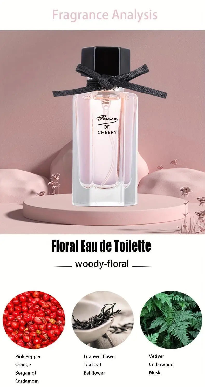 Flower Story Perfume 4-in-1 Gift Box Fresh and Longlasting Light Fragrance Perfume Set