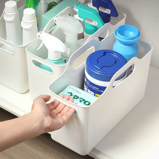 2/3 Pack Under Sink Organizer Kitchen Bathroom Cabinet Organizers and Storage Box Multi-purpose Plastic Organizer Baskets