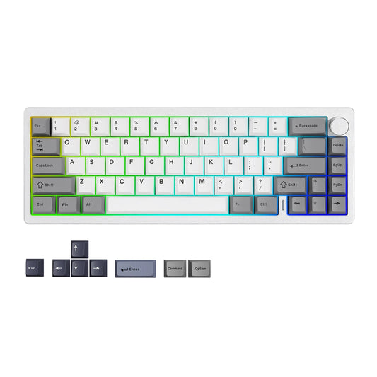 YUNZII AL68 Silver Wireless Custom Mechanical Keyboard