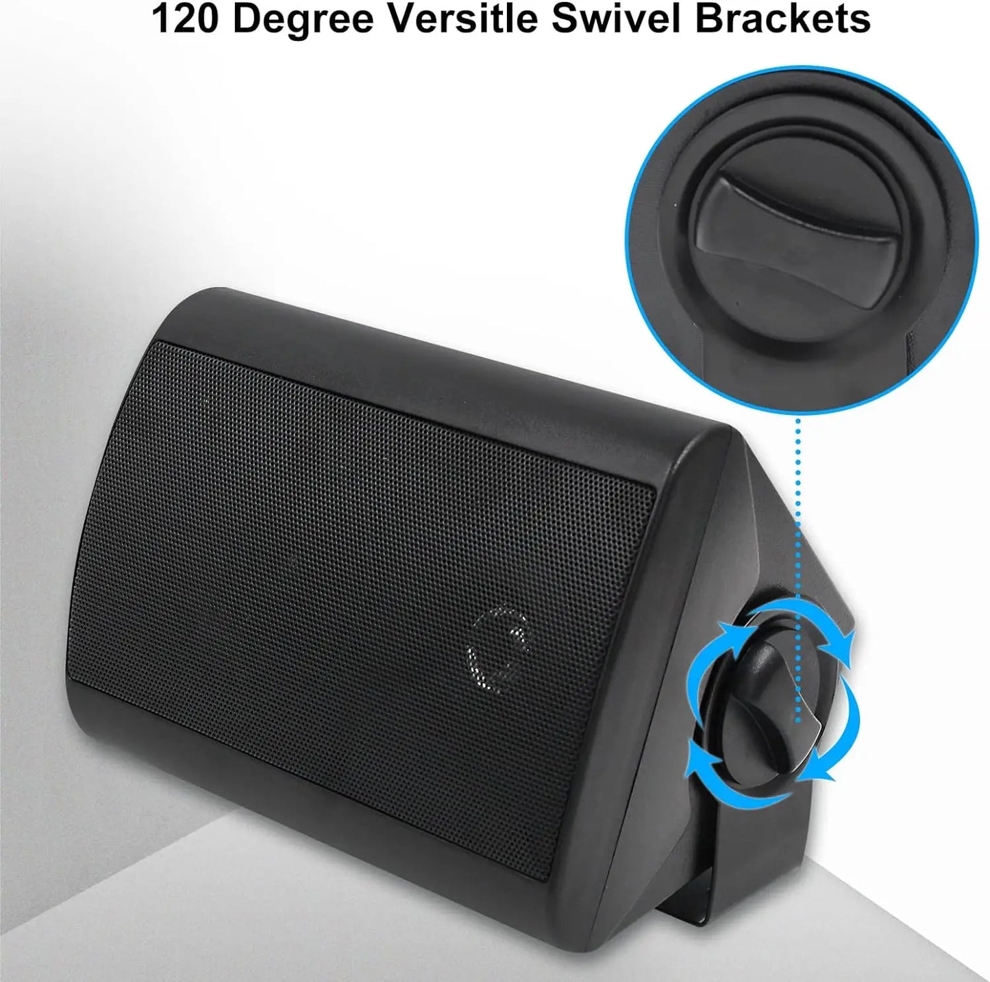 Herdio Outdoor Waterproof Speakers With Tweeter 400W 2 Pairs