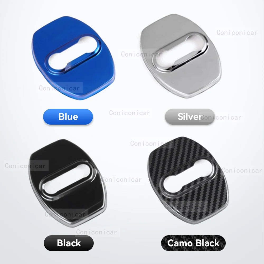 For BAIC BJ30 2024 2025 Auto Car Door Lock Buckle Cover Latch Anti Rust Protect Stainless Steel Accessories Decoration