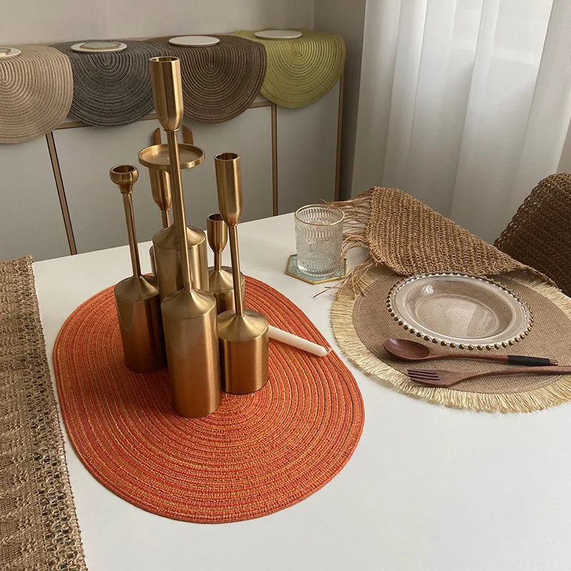 Eco Friendly Braided Placemats For Stylish Dining Tables