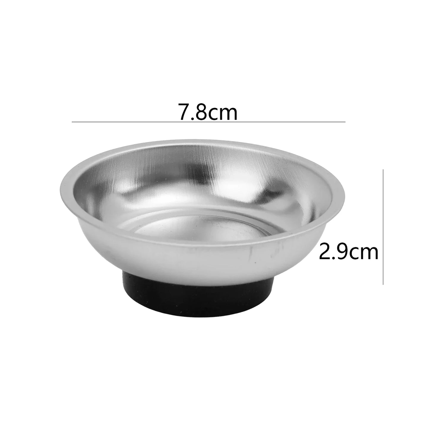 Magnetic Tray Magnet Tool Holder Round Rectangular Magnetic Bowl Tool Organizer Tray Stainless Steel Small Parts Securely Holder