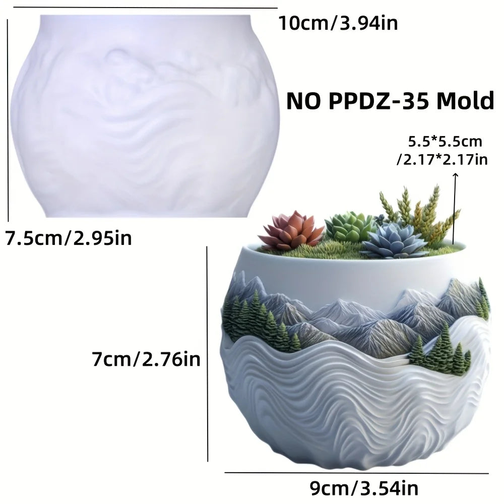Witch Magic House Relief Pumpkin Succulent Plant Flower Pot Resin Mold  House Relief Storage Box Castle Candle Cup Gypsum Molds