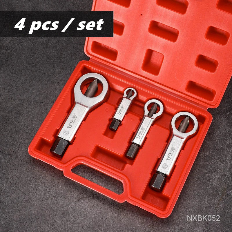 Nut Screw Splitter Set Remover Tools,Rusted Nut Breaker,Steel Remover Extractor,Manual Pressure Nut Cracker Metal Splitter
