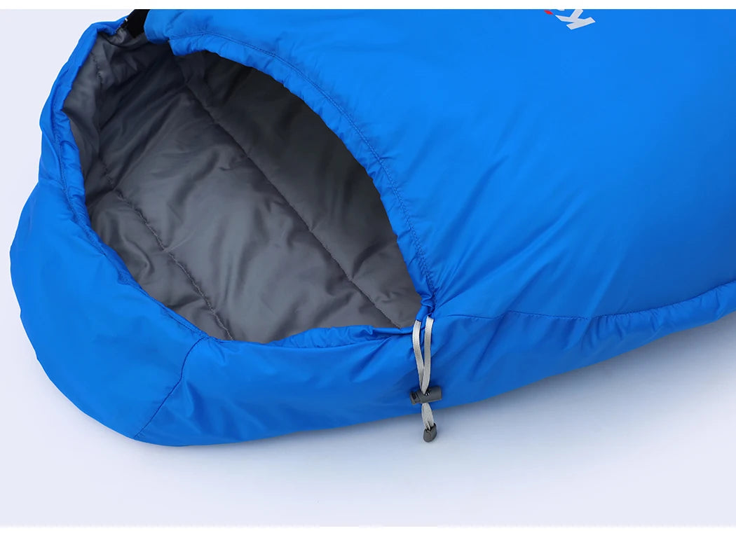 Kamperbox SY011 Sleeping Bag 40D Ripstop Nylon Shell Synthetic Fiber Fill Lightweight Portable Camping Sleeping Bag for Adults