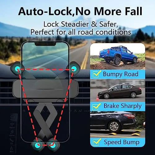 Car Phone Holder Mount For Subaru Forester 2014-2018 Gravity Auto Clamp Vent Mount