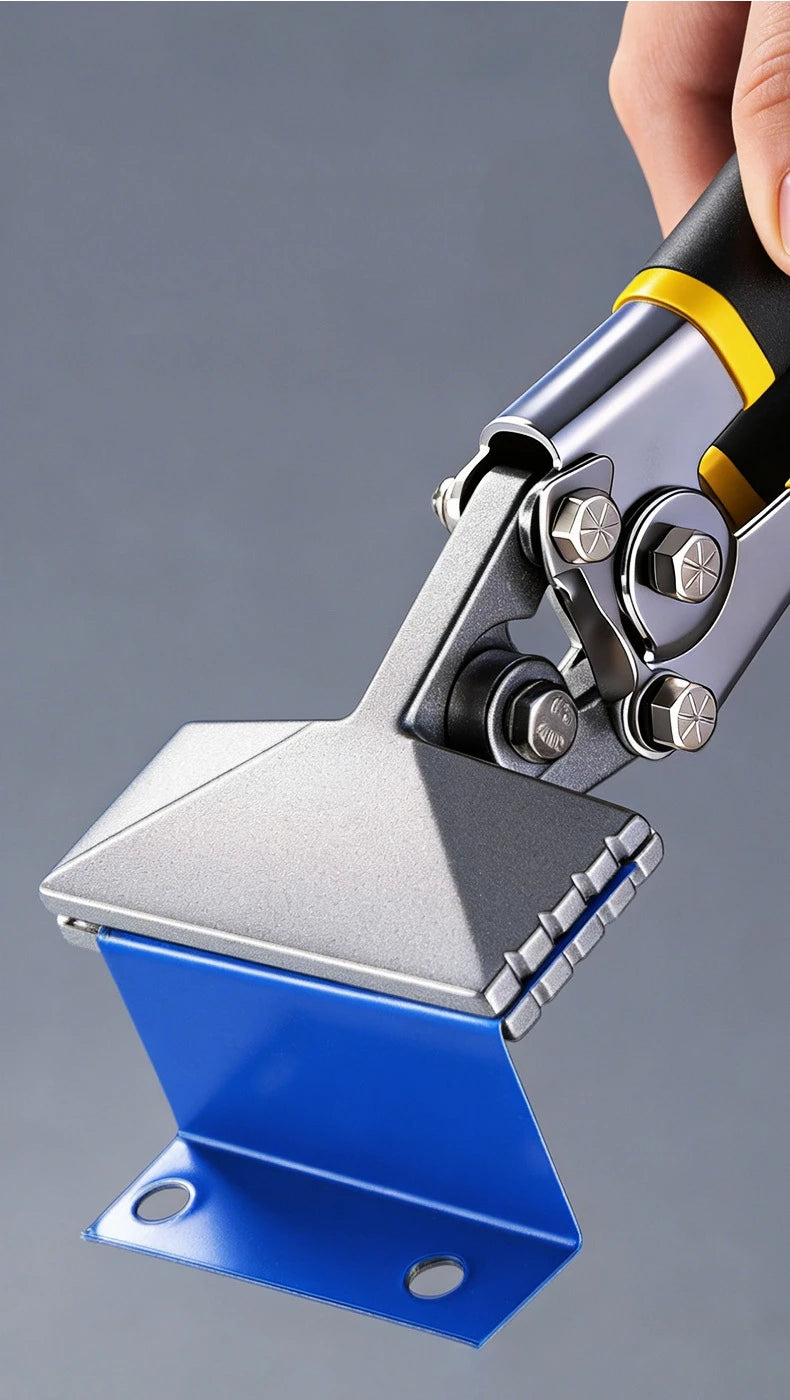 Hand Seamer, Straight Jaw Sheet Metal Bender Tools, Sheet Metal Seamer Form Edge Seamer Seaming Plier with Ergonomic Handle,