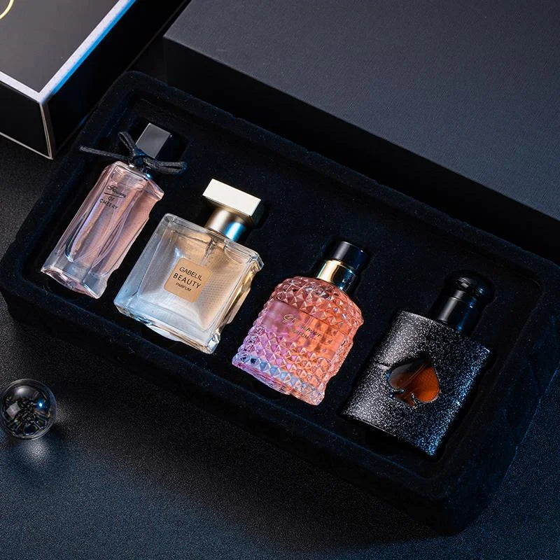 Flower Story Perfume 4-in-1 Gift Box Fresh and Longlasting Light Fragrance Perfume Set