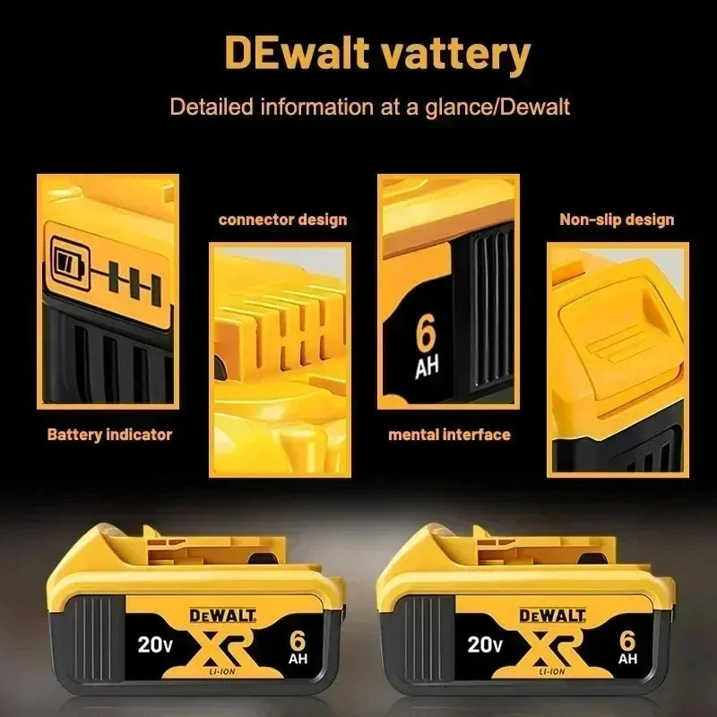 DeWALT 100% Original Battery 20V/60V 9000mAh MAX FlexVolt for DCB200 DCB205 DCB206 DCB209 DCB182 Power Tool Battery Air Transpor