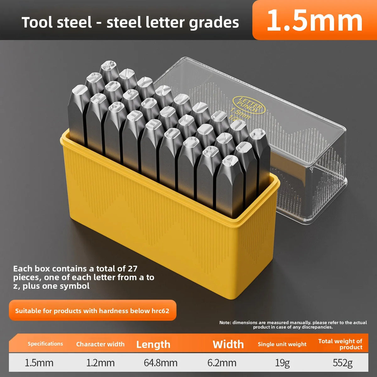 Factory Direct Letter Steel Stamp Set Hardened Industrial Number & Letter Punch Dies