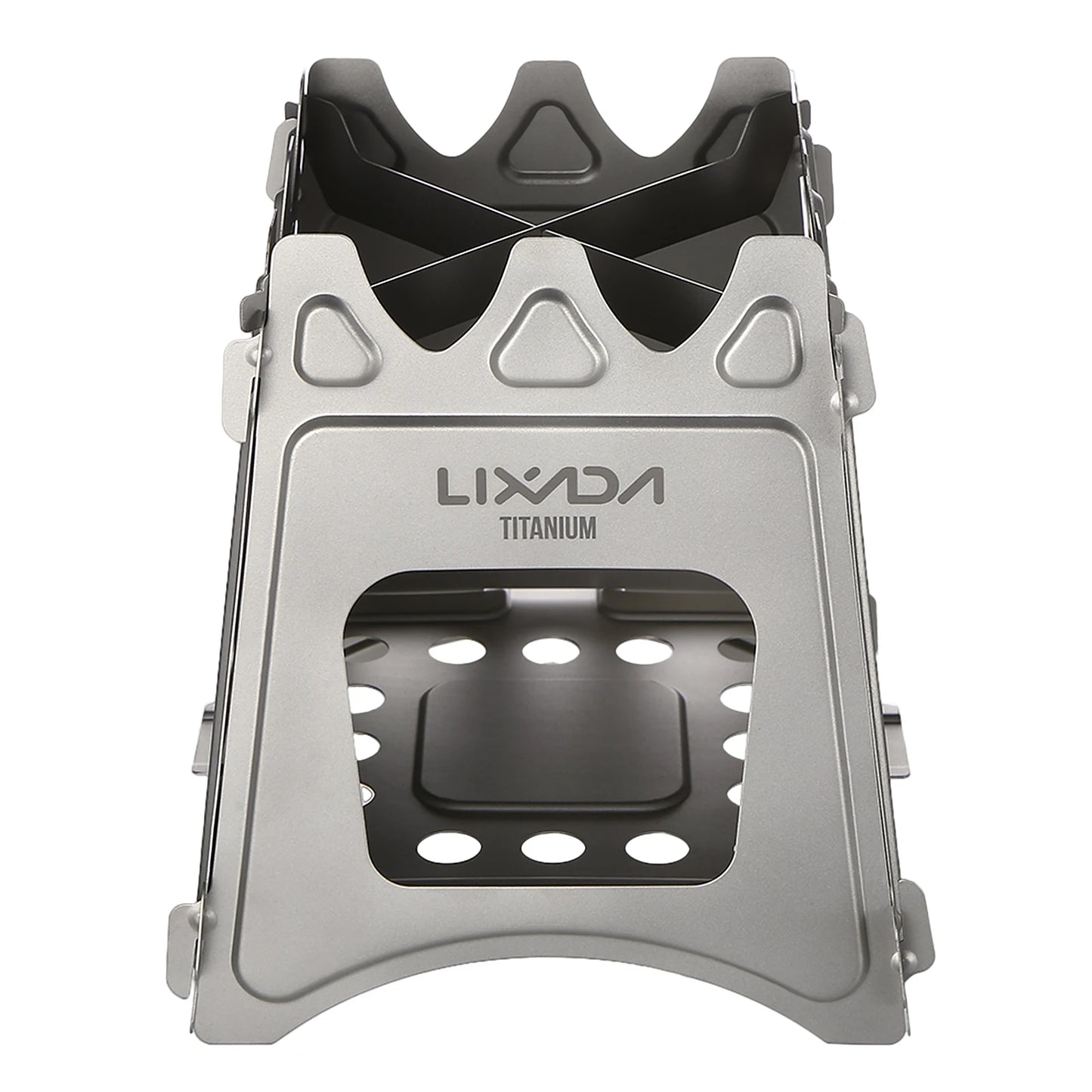 Lixada Compact Folding Titanium Wood Stove for Outdoor Camping Cooking Picnic Wood Burner camping accessories and equipment