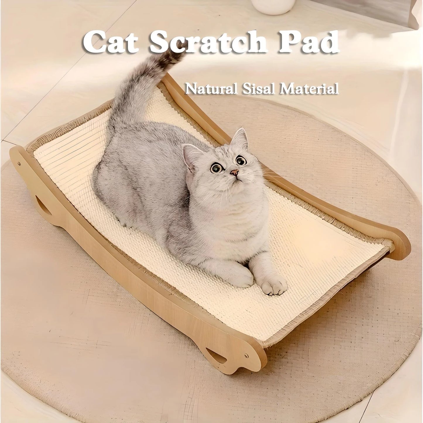 Cat Scratcher Lounge With Sisal Rope And Arch Design