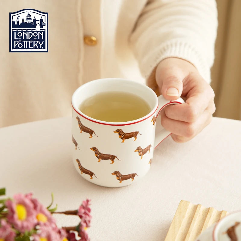 Animal Motif Ceramic Mug for Coffee and Tea Enthusiasts
