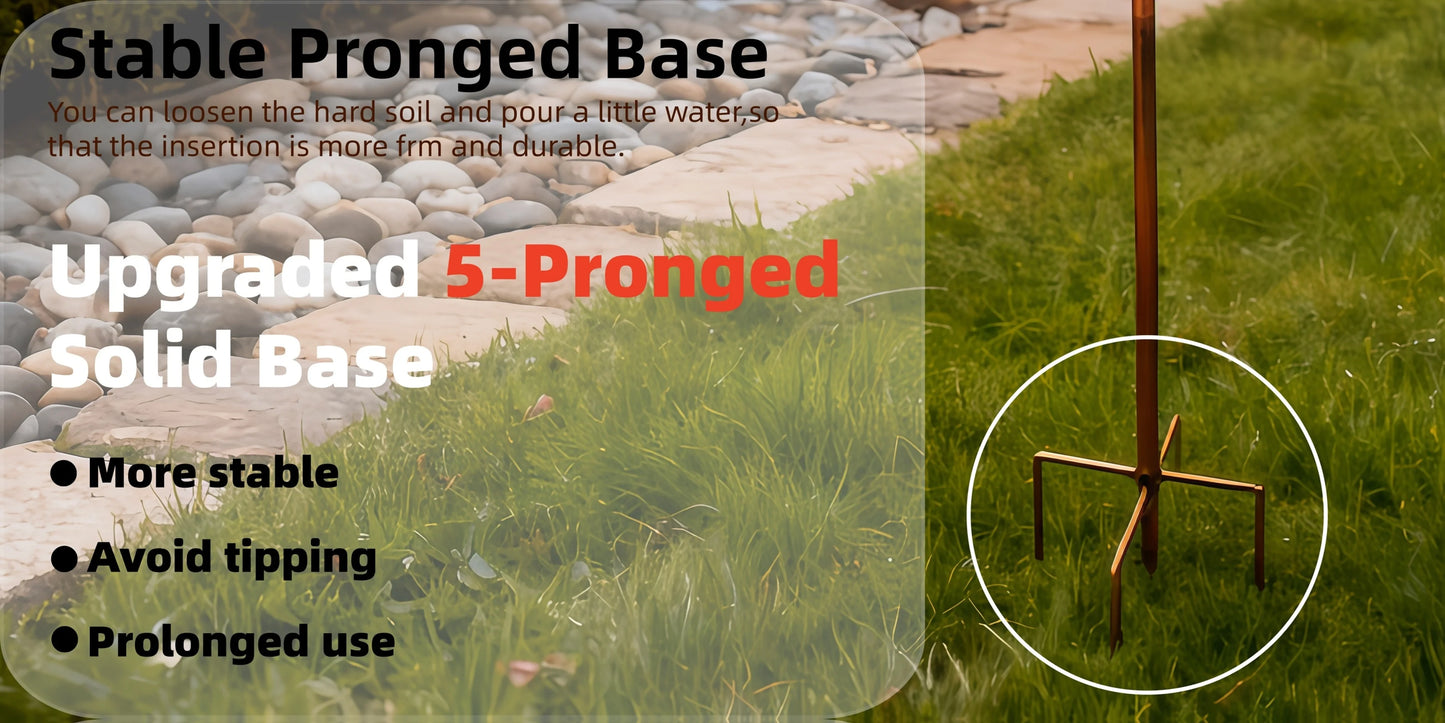 31-inch Outdoor Bird Bath 13'' Rustproof Vintage Iron Bird Feeder Waterer for Chickens Cardinals And Humming Birds Chicken Coop