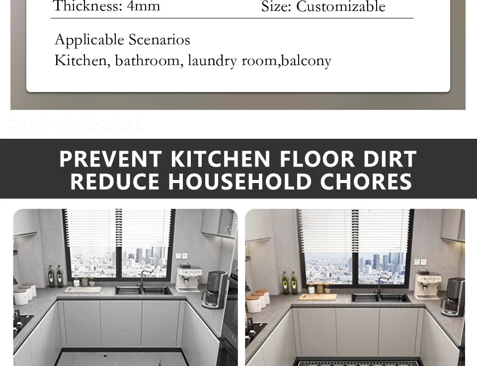 Kitchen Floor Mat Absorbent Non-slip Carpet Diatom Mud Long Foot Mats Minimalist Style Home Decoration Rug for Bathroom 주방 카펫