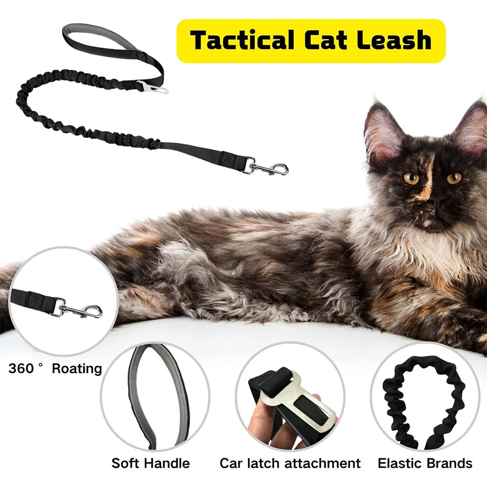 Adjustable Tactical Pet Harness With Breathable Mesh Vest