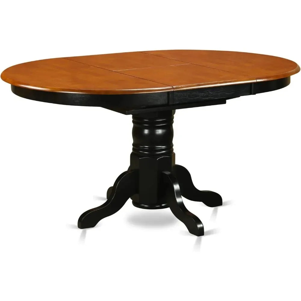 Dining Table Set With Butterfly Leaves And Linen Chairs