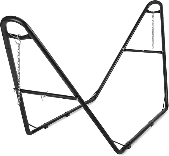 Best Choice Products Adjustable Portable Hammock Stand, Outdoor Patio Weather-Resistant Steel for 9-14ft Hammocks w/Hanging Hook
