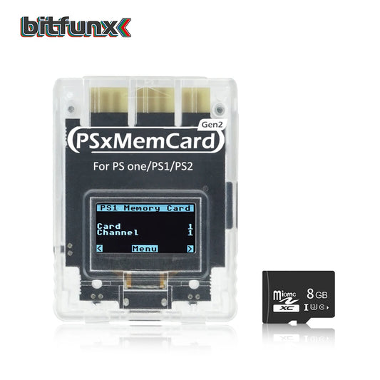 Bitfunx PSxMemCard Gen2 MemoryCard Adapter For PS1 PS2