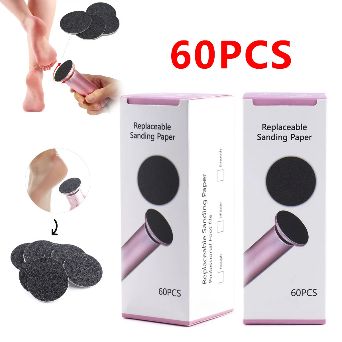 Dermave Electric Foot Callus Remover, Pain-Free Electric Foot File Callus Remover for Feet Professional Adjustable Speed, 360 Ro