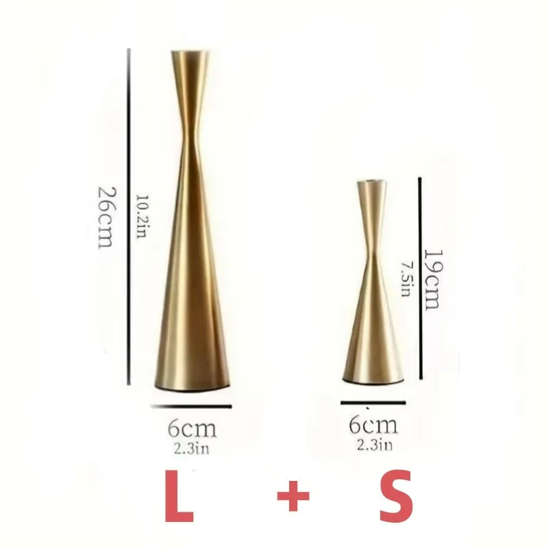 Elegant Metal Candle Holder Stand For Home Centerpiece Decor
