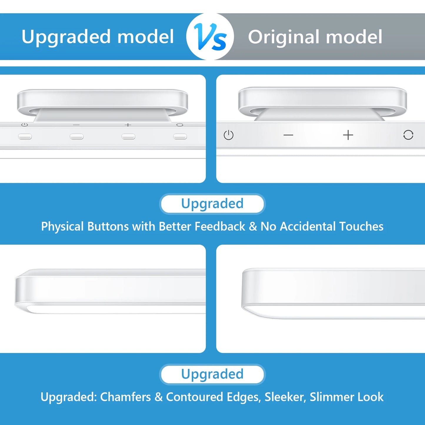 WILLED 5W Dimmable Mirror Lights 3 Colors Adjustable Makeup Light with 120 LED 2500mAh Rechargeable Under Cabinet Led Lights