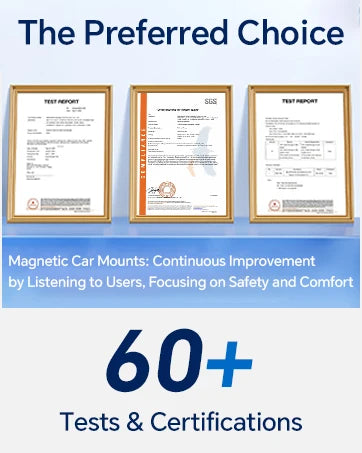 【2-Pack】 Magnetic Phone Holder for car, [ Super Strong Magnet ] [ with 4 Metal Plate ] Cell Phone carmount for iPhone Magnetic [ 360° Rotation ] Universal Dashboard Adhesive Car Magnetic Phone Mount