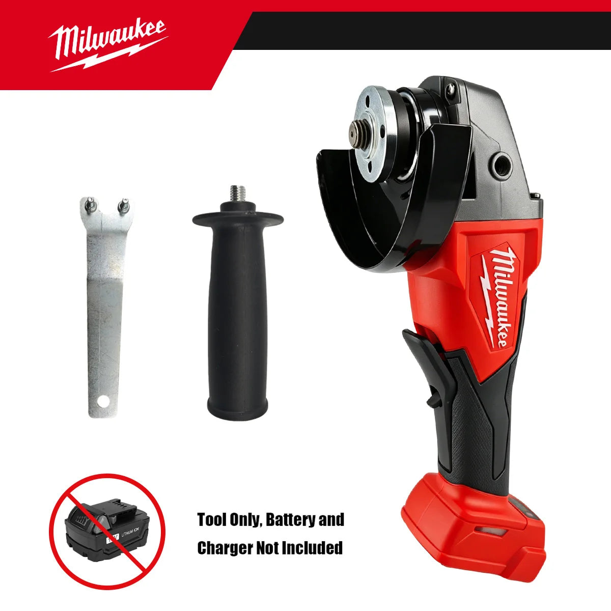 Milwaukee 8500RPM 3 Gears Adjustable Speed Angle Grinder 100mm 125mm Wheel Diameter Electric Polishing Cutting Grinding Tool