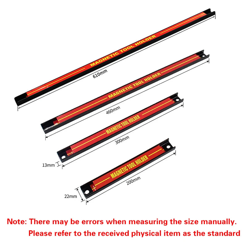Magnetic Tool Bar Wall Mount Organizer For Wrenches