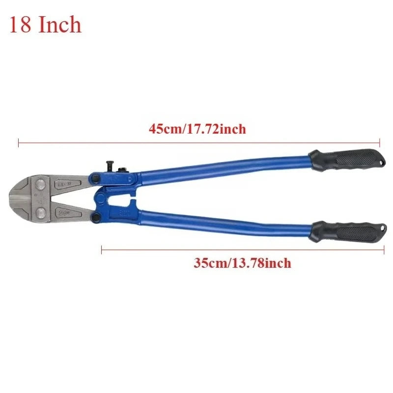 14/18 Inches Bolt Cutters Wire Cutting Pliers Multifunction Flat Nose Cut Steel Cables Clippers Heavy Duty Hand Tool
