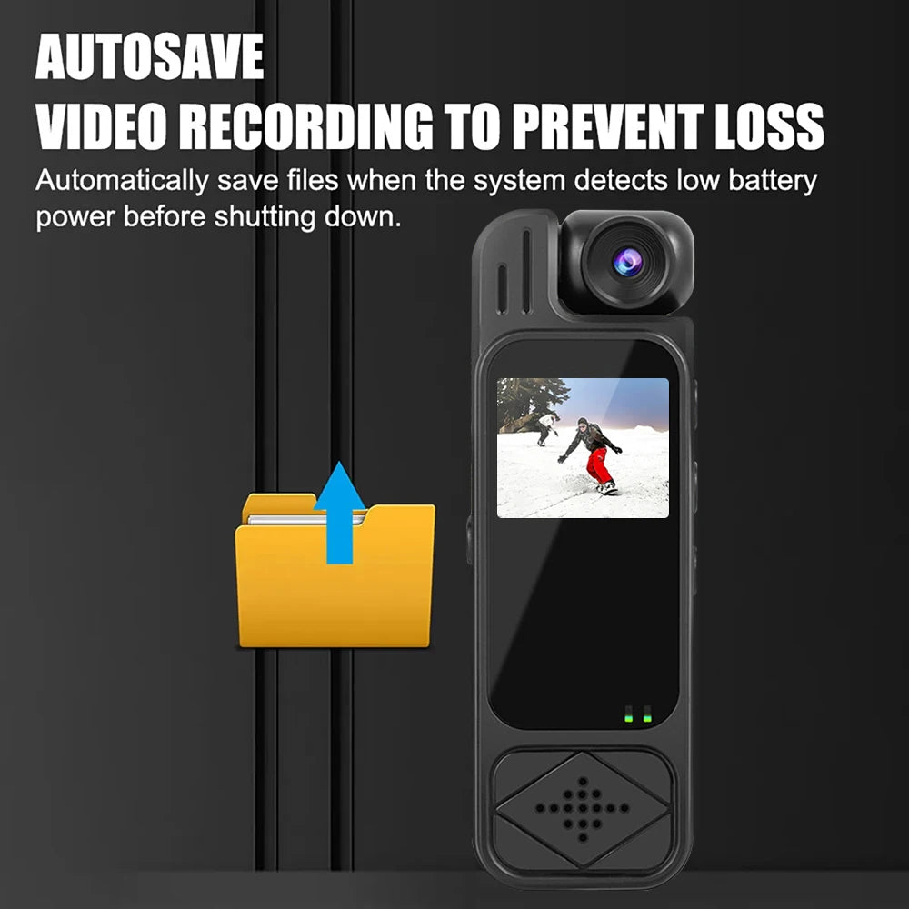2026 Portable HD 1080P Mini Camera Digital Video Recorder Worn Police Small Body Cam Infrared Night Vision Sports DV Camcorders