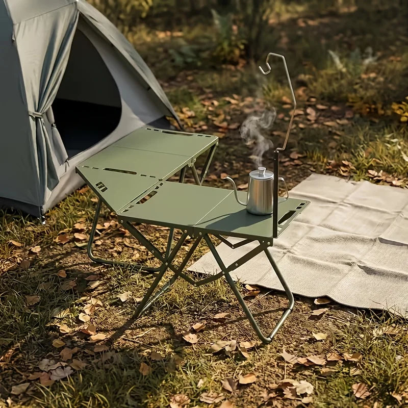 Portable Folding Table - Lightweight with Foldable & Detachable Legs - Compact Suitable for Camping, Picnic, BBQ, Hiking, Beach