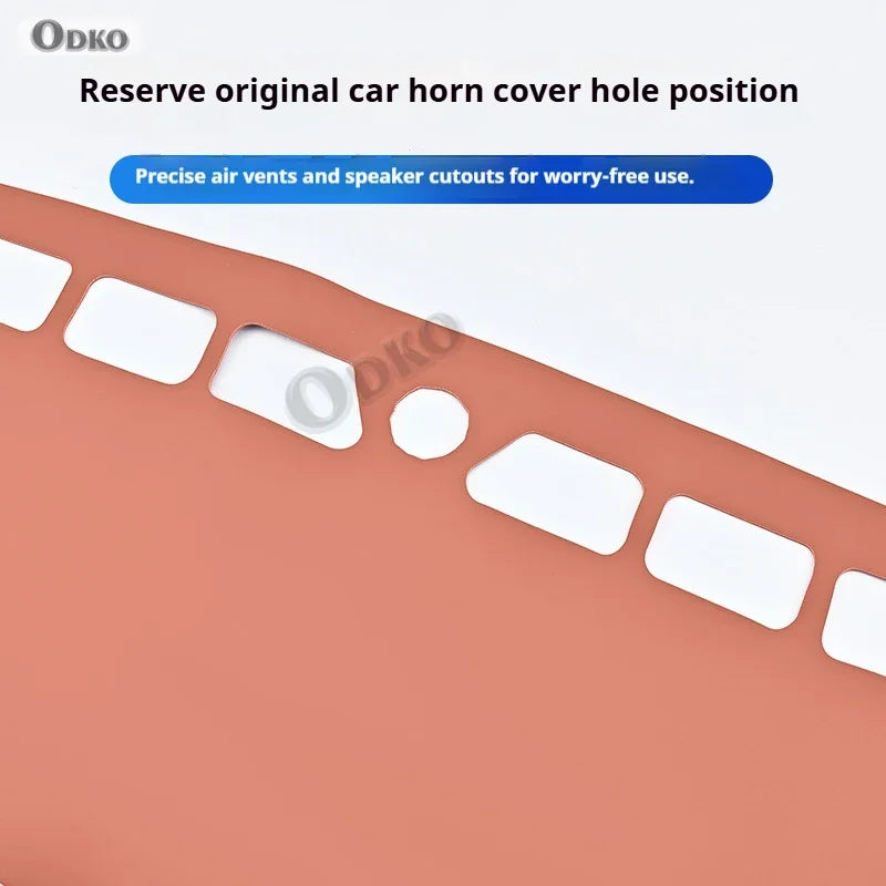For Changan 2 3 Generation CS75 Plus 2022 Leather Car Dashboard Sun Shade Mat Instrument Desk Non-slip Cover leather Accessories