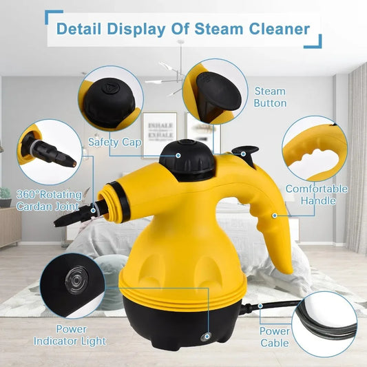High Temperature Steam Cleaning Machine for Kitchen/Car Grease/Oil Dirt Remover Handheld Steam Cleaner Car Cleaning Tools