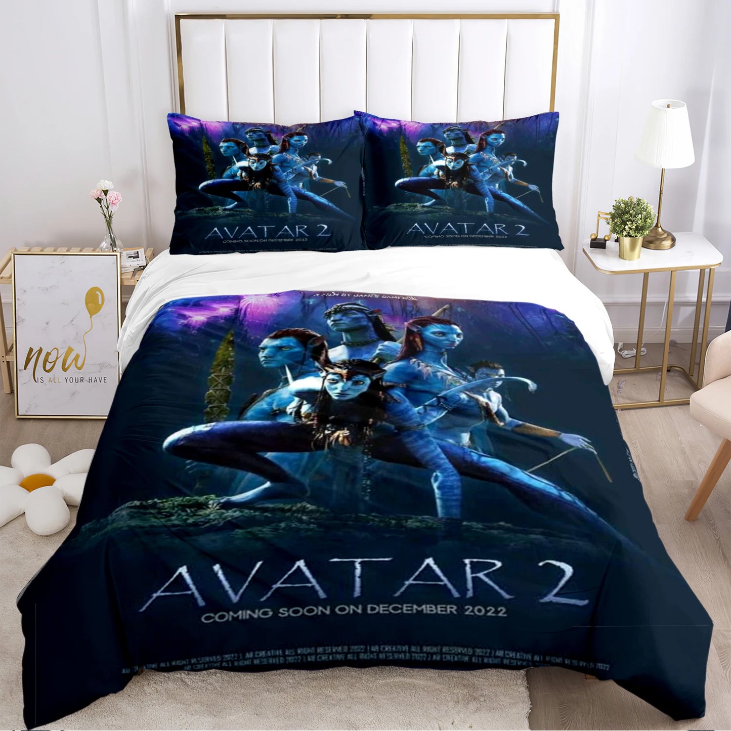 A-Avatar Movie Pattern All Season Duvet Cover Bedding Comforter sets Soft Quilt Cover and Pillowcases Single/Double/Queen/King
